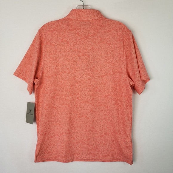 PGA TOUR Lantana Floral Print Golf Polo Eco Focused Short Sleeve Shirt‎ Size S - Picture 2 of 9